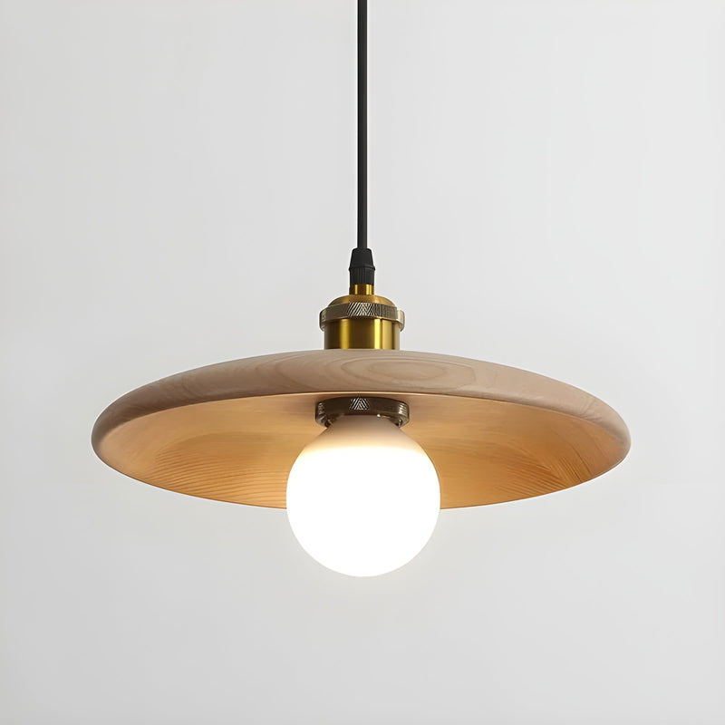 NatureLuxe – Houten plafondlamp met warme LED-verlichting