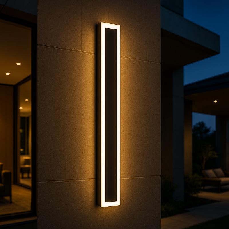 Nara – Minimalistische Buitenlamp met Strakke LED-lijn