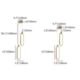 2-Lichts Cirkel Hanglamp Goud Messing Gecharmeerd