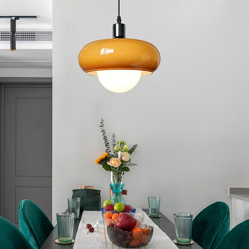 Bauhaus Coffee – Hanglamp in koffiekleurig glasdesign