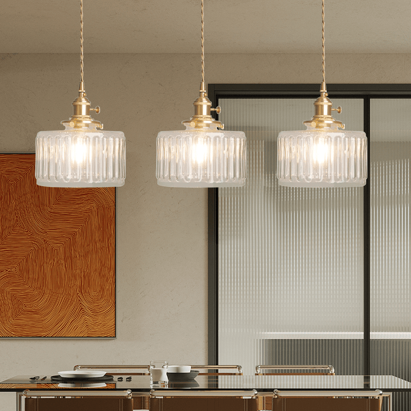 Vintage Crystal – Hanglamp in cilindervorm van glas