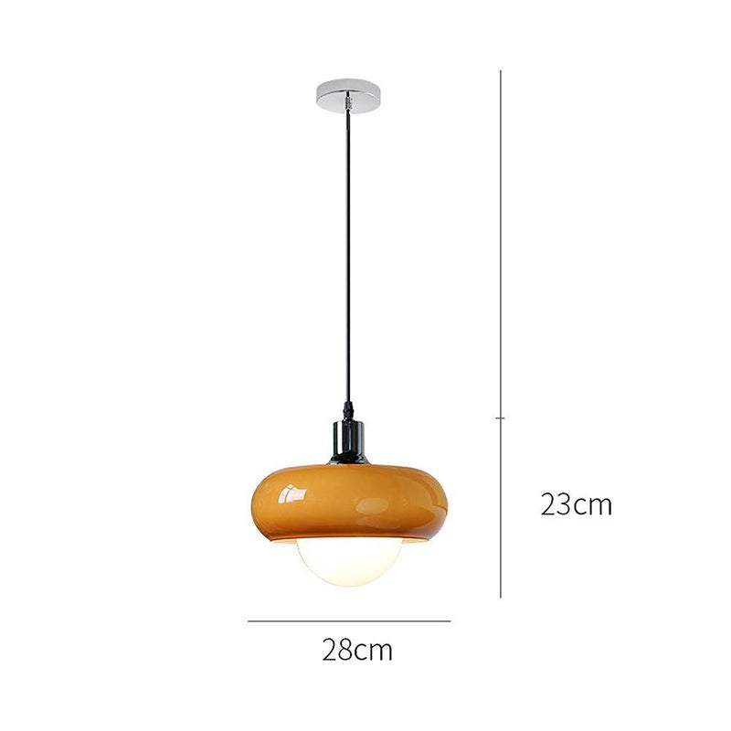 Bauhaus Coffee – Hanglamp in koffiekleurig glasdesign