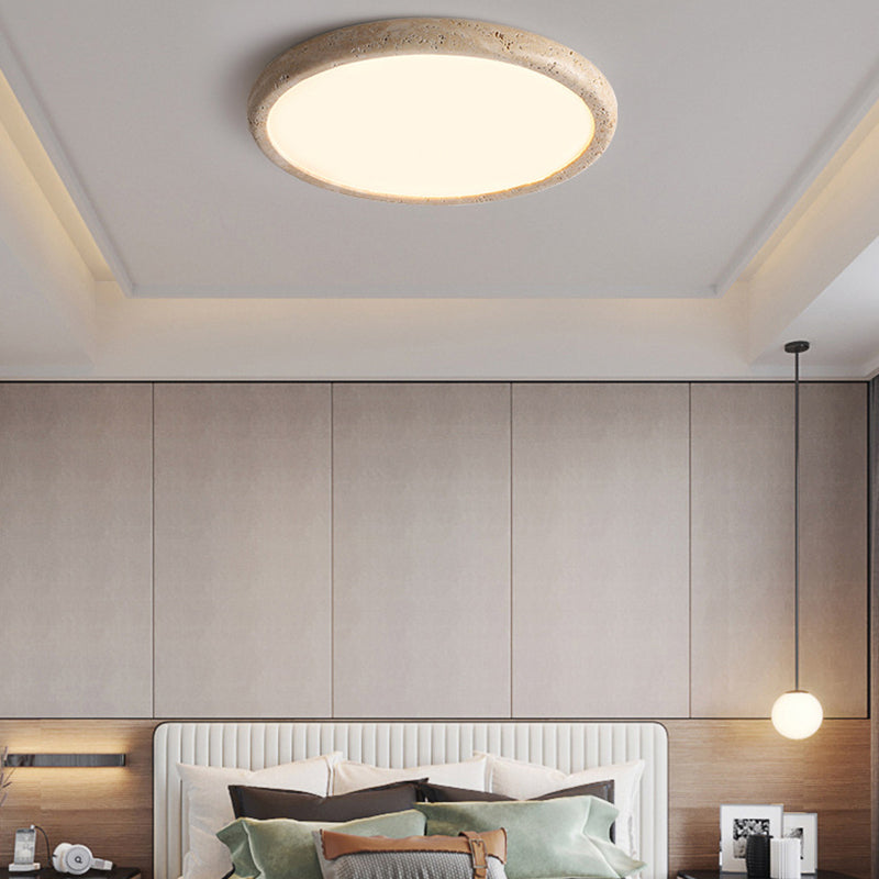 Natural Stone – LED-plafondlamp van travertinsteen