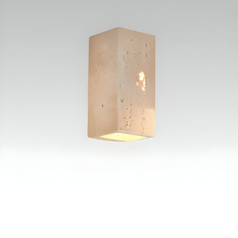 ScandiStone – Wandlamp in Travertin Natuursteen