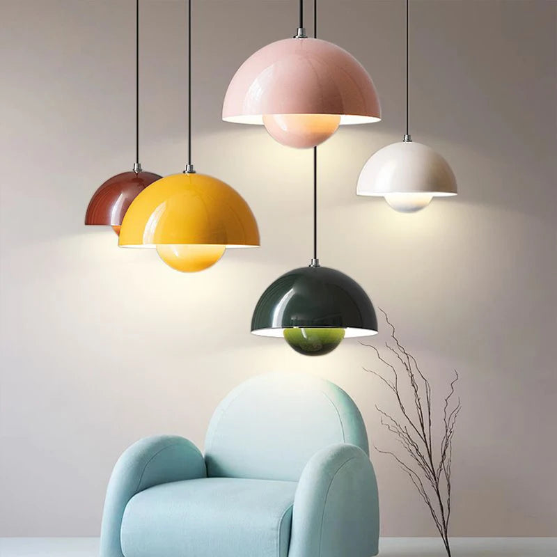 Nara – Hanglamp met Zachte Verlichting en Bloempotvormig Design