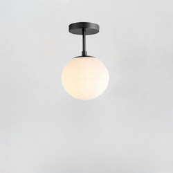 LumeSphere – LED Plafondlamp in glas met gouden accenten