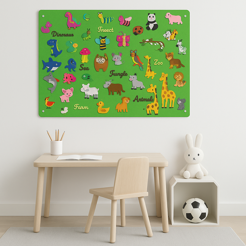 Nara – FeltBoard Educatief Dierenlandschap van Vilt