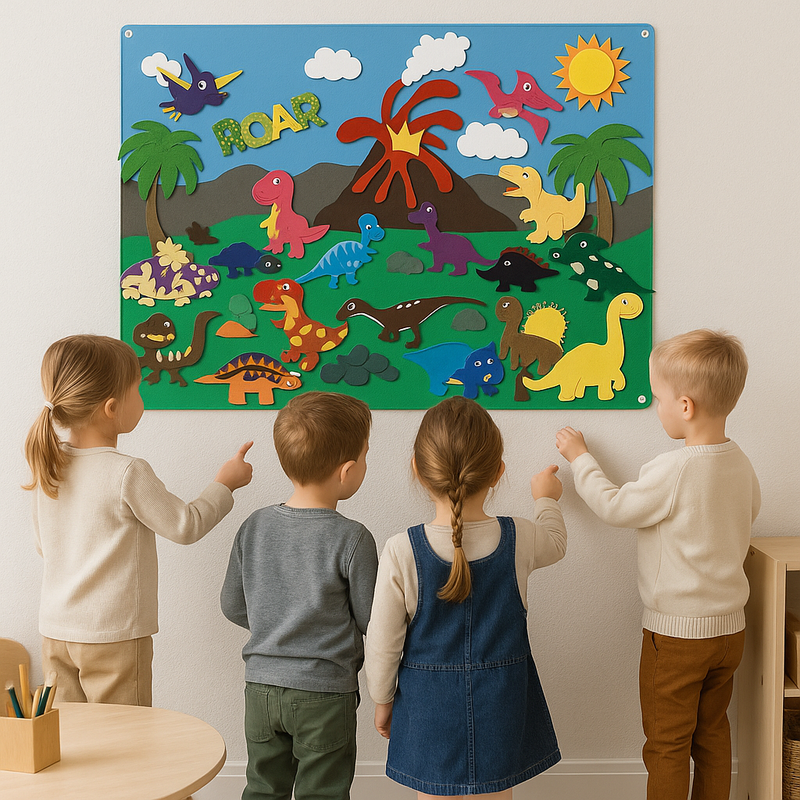 Nara – FeltBoard Educatief Dierenlandschap van Vilt