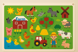 Nara – FeltBoard Educatief Dierenlandschap van Vilt