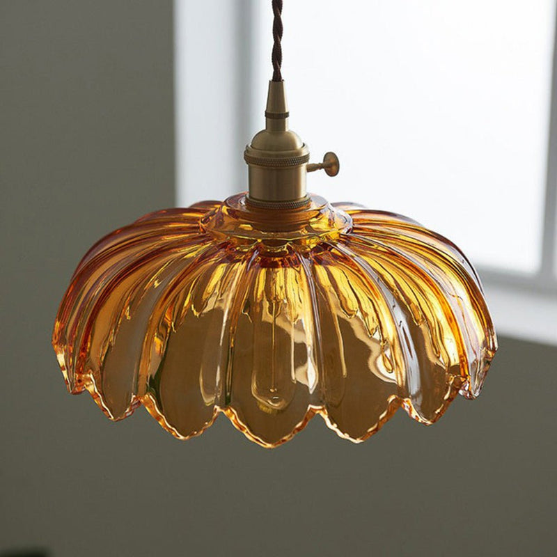 BubbleGlow – Hanglamp van glas en koper