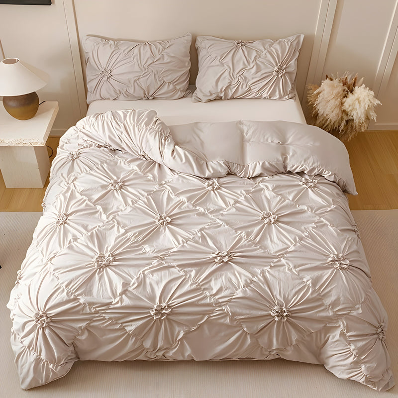DiamondLuxe Beddengoedset met 3D Ruitpatroon