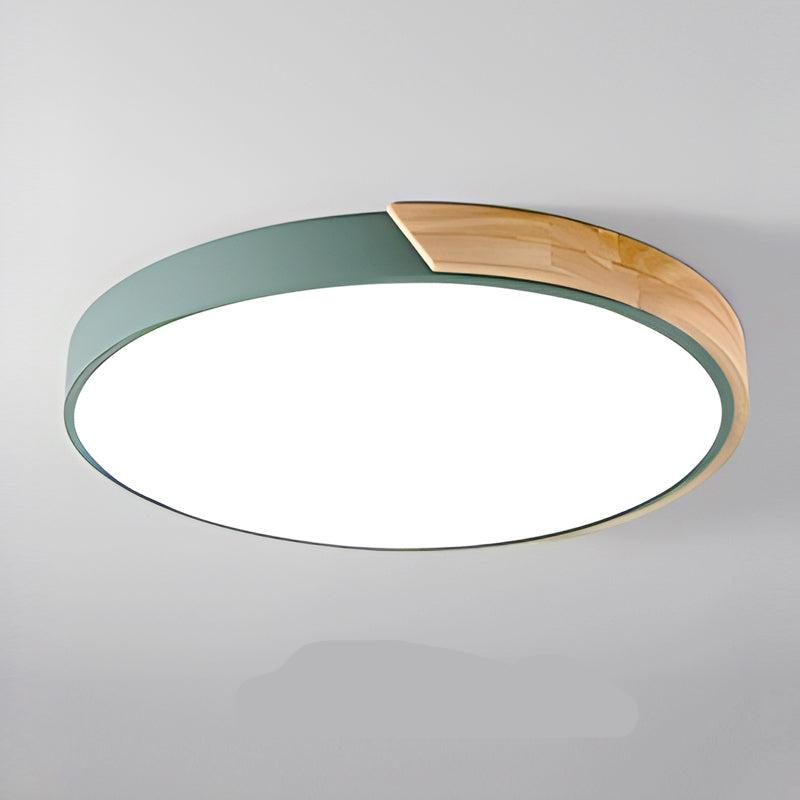 Nordic Wooden Macaron Plafondlamp
