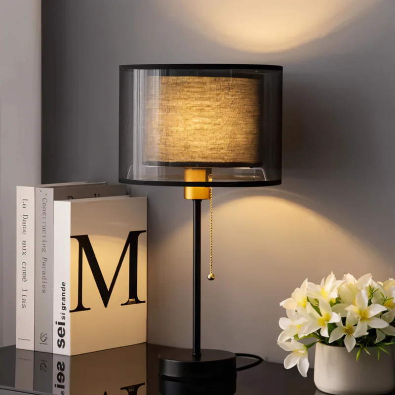 Nara – Vintage Stoffen Tafellamp