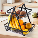 Nara – Driedelige Fruitmand met Verticaal Design