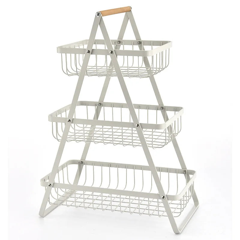 Nara – Driedelige Fruitmand met Verticaal Design