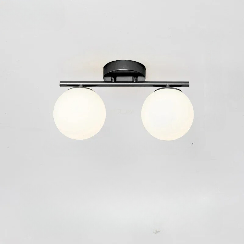 LumeSphere – LED Plafondlamp in glas met gouden accenten