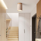 Nara – Travertin Plafondlamp met LED E27 voor Woonkamer & Slaapkamer