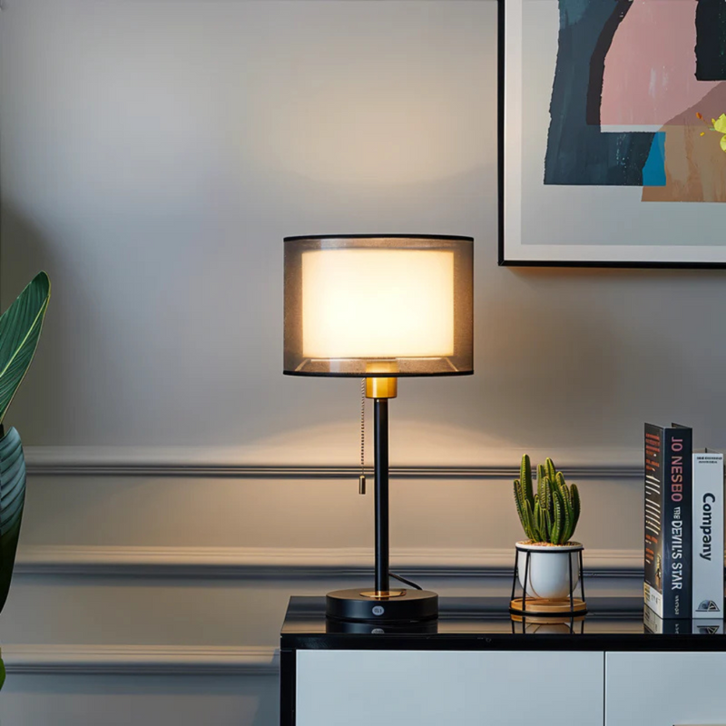 Nara – Vintage Stoffen Tafellamp