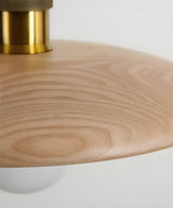 NatureLuxe – Houten plafondlamp met warme LED-verlichting