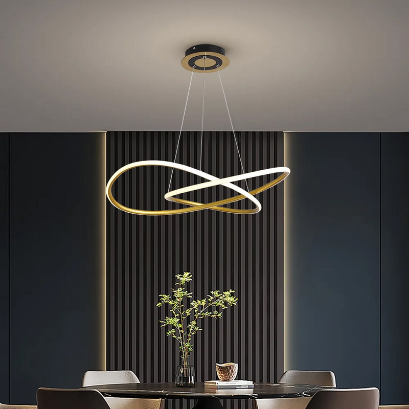 Gold Circle Hanglamp - LED Plafondlamp