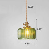 Vintage Crystal – Hanglamp in cilindervorm van glas