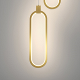 2-Lichts Cirkel Hanglamp Goud Messing Gecharmeerd