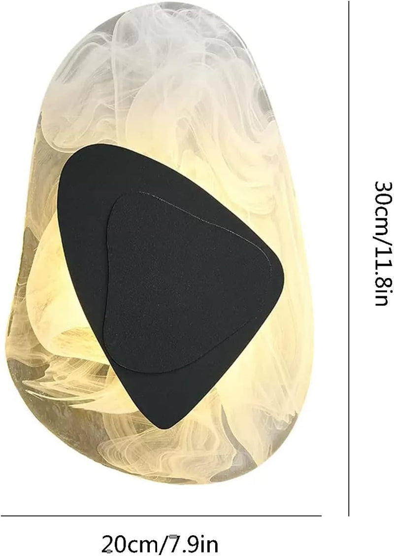 Moderne wandlamp met glazen kap