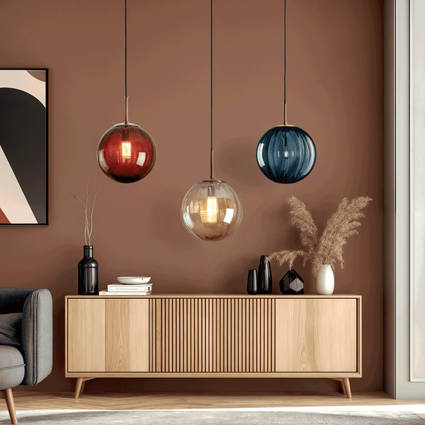 Nara – Glazen Bol Hanglamp met Warme, Diffuse Verlichting