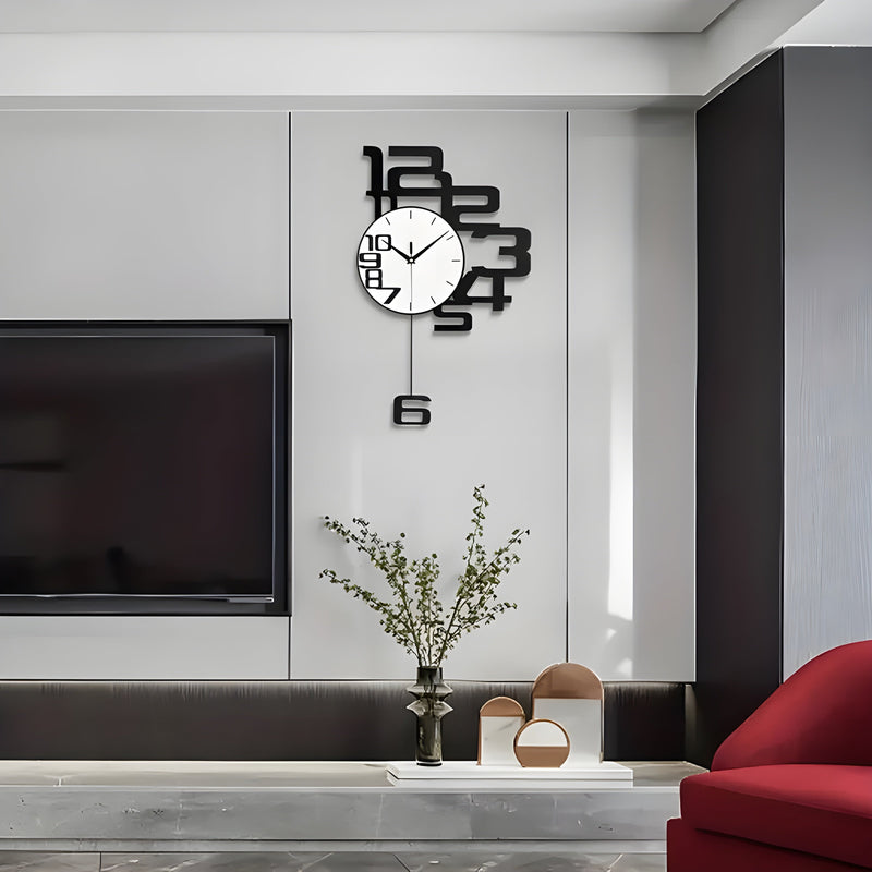 DecoDigits Wandklok – Tijd in Stilte, Vorm in Evenwicht