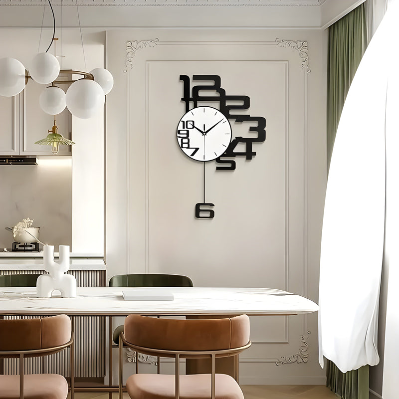 DecoDigits Wandklok – Tijd in Stilte, Vorm in Evenwicht