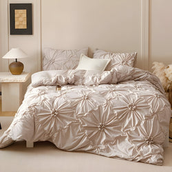 DiamondLuxe Beddengoedset met 3D Ruitpatroon