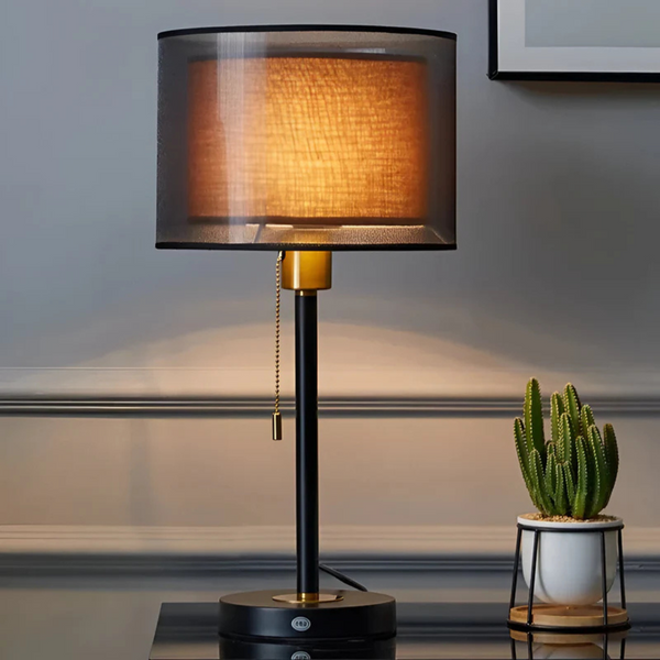 Nara – Vintage Stoffen Tafellamp