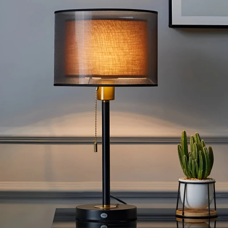 Nara – Vintage Stoffen Tafellamp