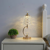 Golden Crystal – Draadloze tafellamp met luxe kristaldesign