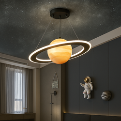 Nara – Futuristische Hanglamp met Ringverlichting