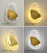 Moderne wandlamp met glazen kap