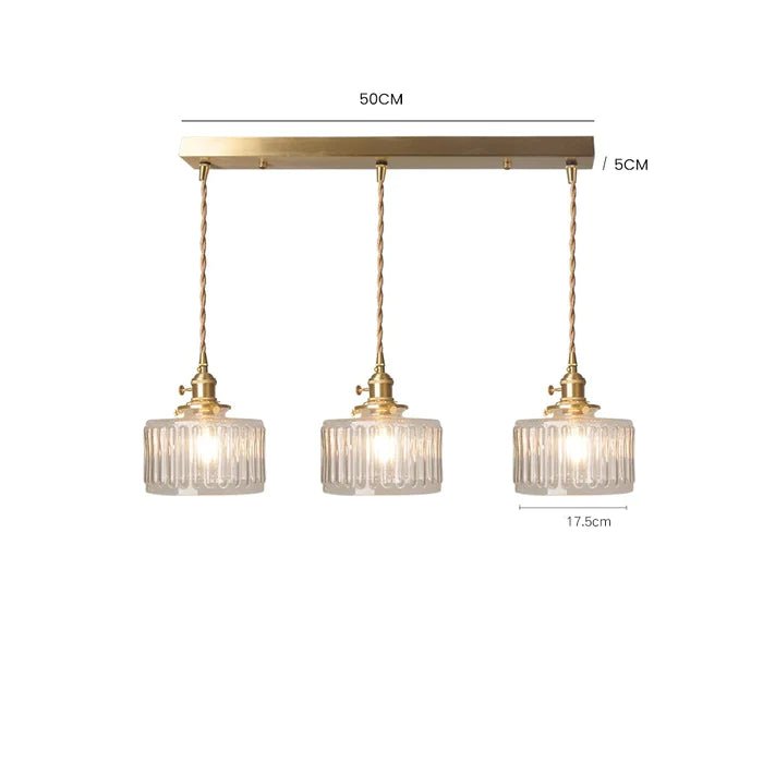 Vintage Crystal – Hanglamp in cilindervorm van glas