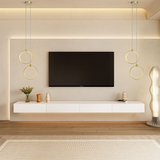 2-Lichts Cirkel Hanglamp Goud Messing Gecharmeerd