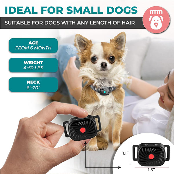 BarkEase – Anti-Blaf Halsband voor Kleine Honden