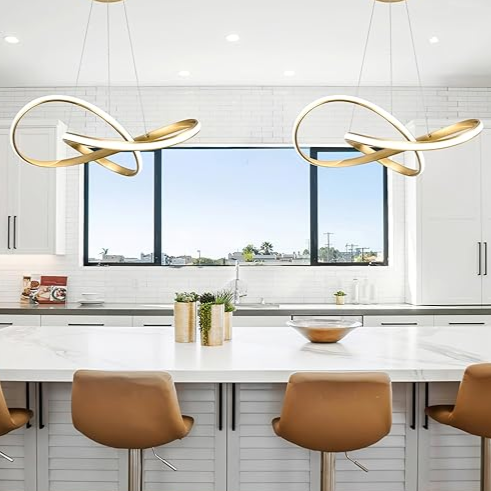 Gold Circle Hanglamp - LED Plafondlamp