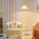 Modern Fold – Stoffen LED Vloerlamp met geplooid design