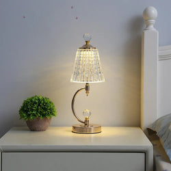 Golden Crystal – Draadloze tafellamp met luxe kristaldesign