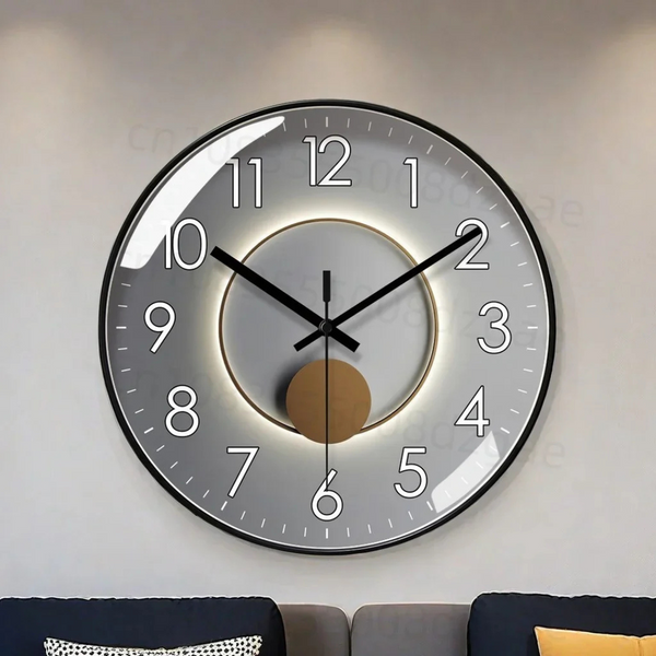 Nara – Design Wandklok met Stil Uurwerk