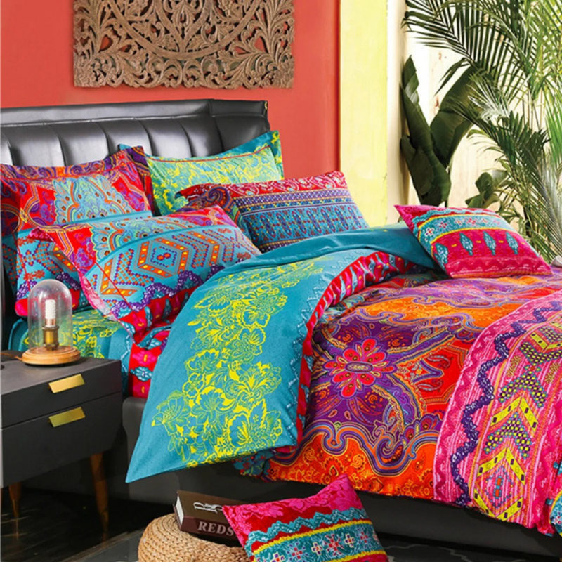 Nara – Stijlvol Bedovertrek met Abstract Design