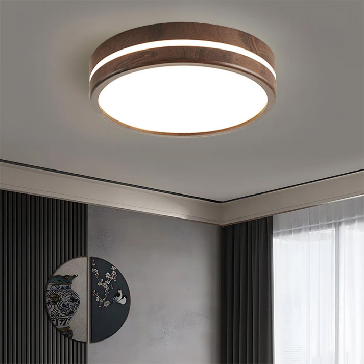 Wooden Halo – Natuurlijke eenvoud aan het plafond