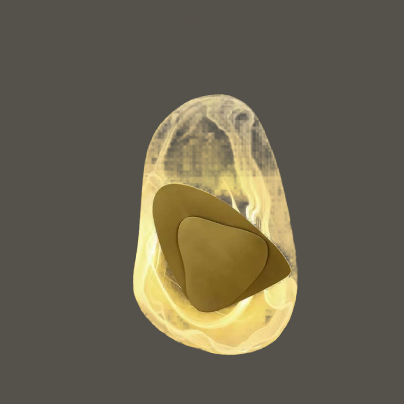 Moderne wandlamp met glazen kap