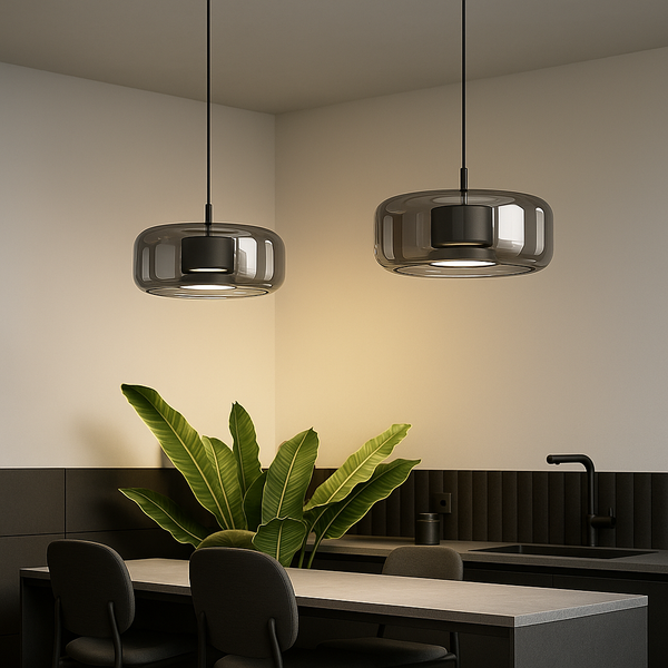 Nara – Minimalistische Glazen Hanglamp met Elegante Koepelvorm