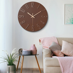 Nara – Noble Wandklok voor een Tijdloze Woonkamer
