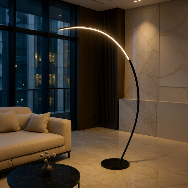 Nara – Dimbare Booglamp met Warme Sfeerverlichting