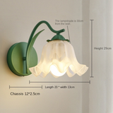 Franse retro wandlamp in bloemvorm